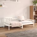 vidaXL Denná posteľ s matracom biela 80x200 cm masívna borovica