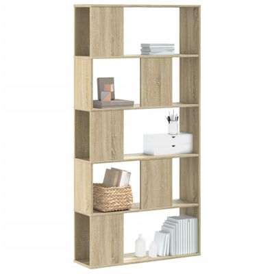 vidaXL Knižnica 5 políc dub sonoma 80,5x23,5x162,5 cm kompozitné drevo