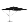 vidaXL Slnečník Čierna 351 x 250 x 253 cm Polyester a hliník