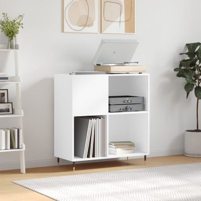 vidaXL Skrinka na platne biela 84,5x38x89 cm kompozitné drevo
