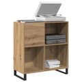 vidaXL Skrinka na gramofónové platne dub artisan 84,5 x 38 x 89 cm