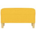 vidaXL Lavička bledožltá 70x35x41 cm látka