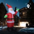 vidaXL Nafukovací vianočný Santa Claus s LED IP20 600 cm XXL