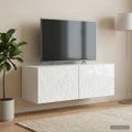 vidaXL Nástenná TV skrinka 59,5 x 31 cm Biela s vysokým leskom