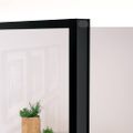vidaXL Vnútorné dvere čierne 83x201,5 cm tvrdené sklo a hliník úzke