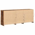 vidaXL LED komoda Staré drevo 162 x 37 x 67 cm Kompozitné drevo