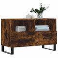 vidaXL TV skrinka dymový dub 80x36x50 cm spracované drevo