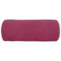 vidaXL Podložkové vankúše 2 pcs Víno červené Ø 15 x 40 cm