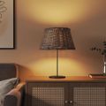 vidaXL Tienidlo na lampu hnedé Ø50x30 cm prútené
