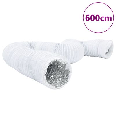 vidaXL Ventilačné potrubie hliník a PVC 6 m Ø15 cm