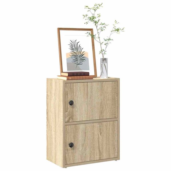 vidaXL Knižnica dub sonoma 40x24x52 cm kompozitné drevo