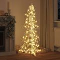 vidaXL Vianočný stromček 160 LED Teplá biela 150 cm PET