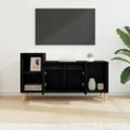 vidaXL TV skrinka 100 x 35 x 55 cm Čierny dub Kompozitné drevo