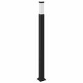 vidaXL Stĺpikové svietidlo so zásuvkou 110 cm čierne IP44