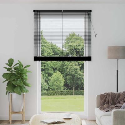 vidaXL Žalúzia Čierny 213 x 110 cm 25 mm PVC