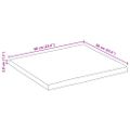 vidaXL Stolová doska 60x60x3,8 cm štvorcová masívna akácia živá hrana