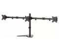 Neomounts FPMA-D550DD3BLACK / Flat Screen Desk Mount (stand) / Black Stojan, VESA, stolní, pro 3 ploché monitory, úhloprícka 13"-27", náklon +45° až -45°, otácení 180°, rotace 360°, nosnost 18kg, ce