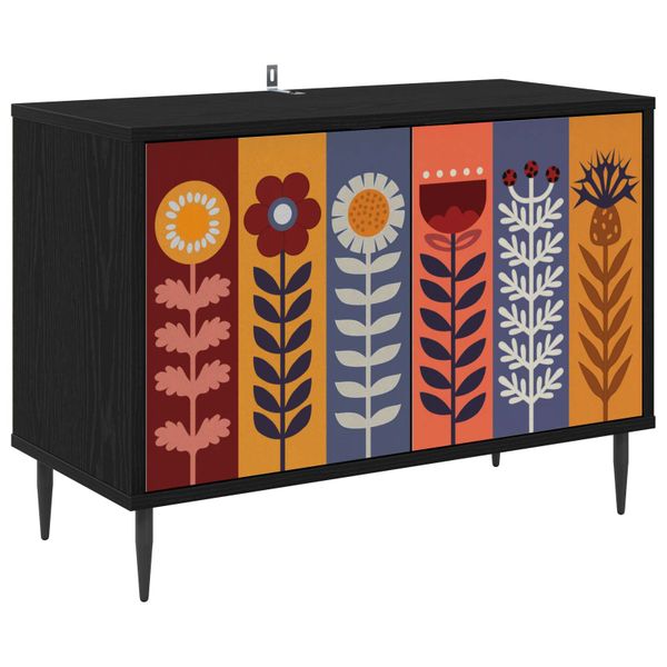 vidaXL TV skrinka ESSEN 69 x 33 x 50,5 cm Čierny dub Kompozitné drevo