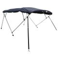 vidaXL Strieška Bimini so 4 oblúkmi a stenami 243x(200-213)x137 cm