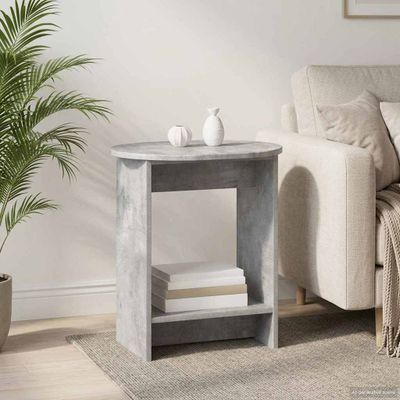 vidaXL Bočný stôl Betónovo sivá 50 x 39,5 x 55 cm Kompozitné drevo