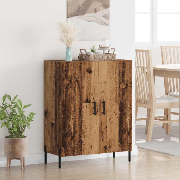 vidaXL Servírovacia skriňa Staré drevo 69,5 x 34 x 90 cm