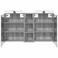 vidaXL Set kabinetov do kúpeľne 3 ks 106 x 16 x 62,5 cm