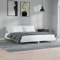 vidaXL Posteľný rám bez matraca biela 180x200cm kompozitné drevo