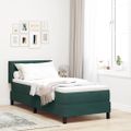vidaXL Posteľ s pružinovým rámom Tmavozelená 200 x 80 cm Zamat