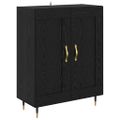 vidaXL Highboard 2 ks Čierny dub 69,5 x 34 x 180 cm Kompozitné drevo