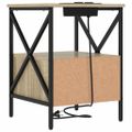vidaXL Nočný stolík Sonoma dub 41,5 x 40,5 x 55 cm Kompozitné drevo