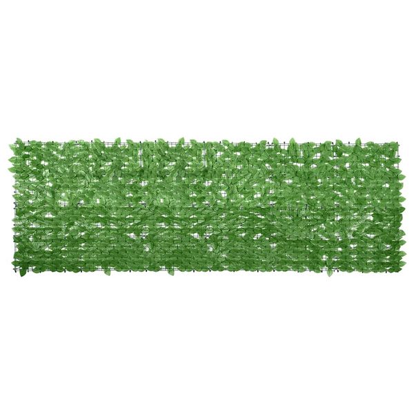 vidaXL Balkónová markíza so zelenými listami 300x100 cm