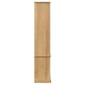 vidaXL Sklenená vitrína VIGO 85x35x170 cm masívna borovica