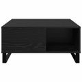 vidaXL Konferenčný stolík Čierny dub 80 x 80 x 36,5 cm