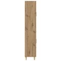 vidaXL Highboard Remeselný dub 69,5 x 34 x 180 cm Kompozitné drevo