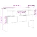 vidaXL Komoda staré drevo 105x30x70 cm kompozitné drevo