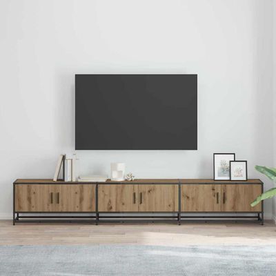vidaXL TV jednotky 2 pcs Remeselný dub 240 x 35 x 41 cm