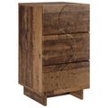vidaXL Nočný stolík Staré drevo 33,5 x 34,5 x 60 cm Kompozitné drevo