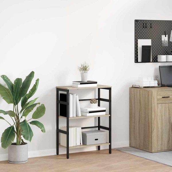 vidaXL Regál na knihy Sonoma dub 60 x 29,5 x 81 cm Kompozitné drevo