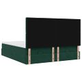 vidaXL Osmanský rám postele s matracom tmavozelená 180x200 cm zamat