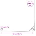 vidaXL Celta, sivá 1x2,5 m 650 g/m²
