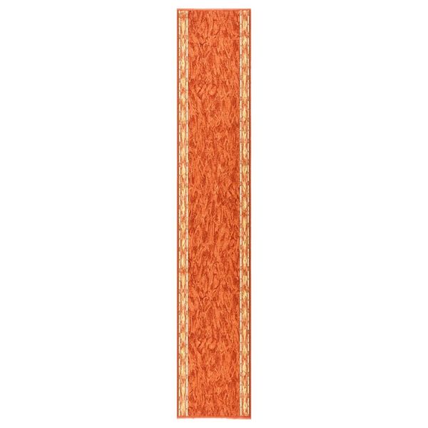 vidaXL Koberec behúň tehlový 80x450 cm protišmykový