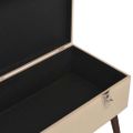 vidaXL Lavica s úložným priestorom 80 cm béžová zamat