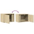 vidaXL Nástenné nočné skrinky s LED osvetlením 2 ks dub sonoma