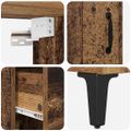 vidaXL Highboard Staré drevo 69,5 x 34 x 180 cm Kompozitné drevo