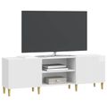 vidaXL TV skrinka Biela s vysokým leskom 150 x 31 x 50 cm