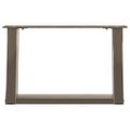 vidaXL Nohy konferenčného stolíka v tvare U, 2 ks, prírodná oceľ, 40 x (30-31) cm, oceľ