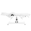 vidaXL Masážny stôl, biely 180x62x(87-112) cm
