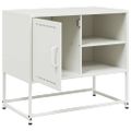 vidaXL TV skrinka biela 68x39x60,5 cm oceľ
