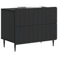 vidaXL Nočný stolík Čierna 62 x 34,5 x 49,5 cm Kompozitné drevo