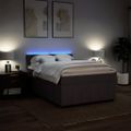 vidaXL Boxspring posteľ s matracom tmavohnedá 160x200 cm látka